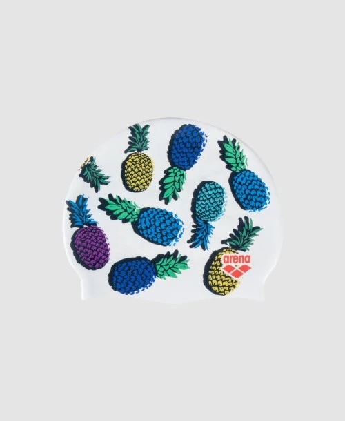 GORRA DE NATACIÓN SILICONA CLÁSICA - PINEAPPLES - Imagen 2
